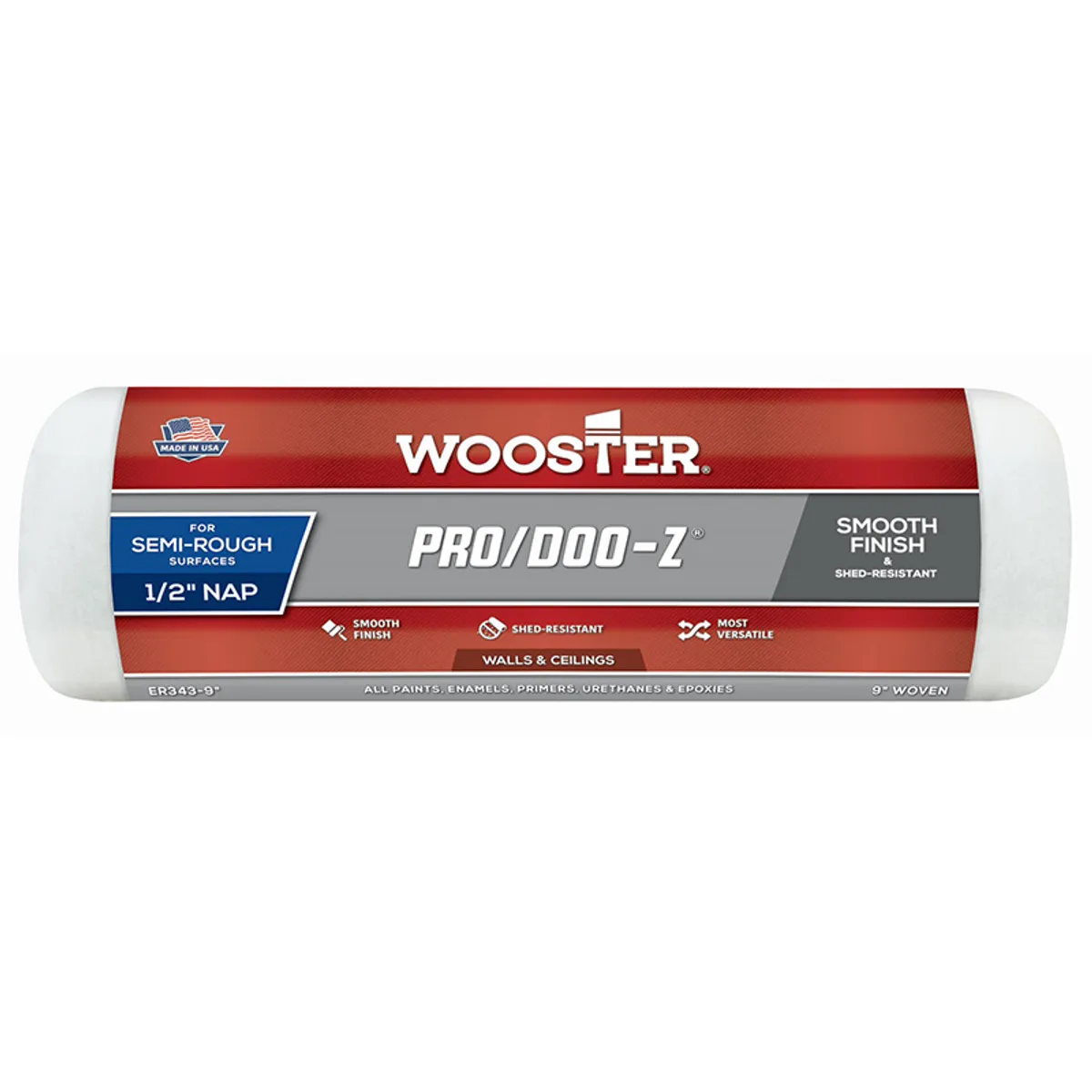 wooster pro dooz 9" roller sleeve 1/2" nap 1 wooster pro dooz 9" roller sleeve 1/2" nap - Stillorgan Decor