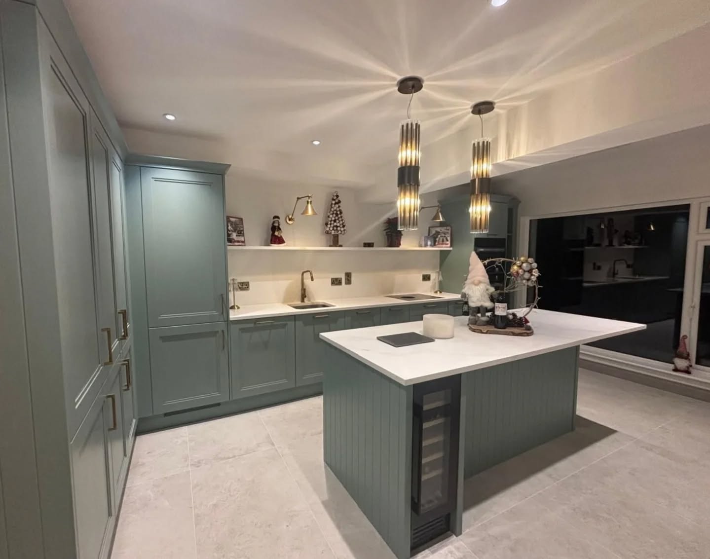 DS5ZTgSCD4e 9 A beautiful kitchen transformation by our interior designer Emma @missemmaedmonds ✨
This calm and timeless scheme pairs 🎨 Waxed Khaki by @duluxheritageireland on the cabinets with 🎨 Arctic Blonde by @colourtrendpaints on the walls — a perfect balance of warmth, softness, and understated elegance.
A kitchen designed to feel inviting, lived-in, and effortlessly stylish.