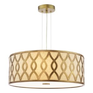 luxury 4 light pendant in brushed bronze - Stillorgan Decor