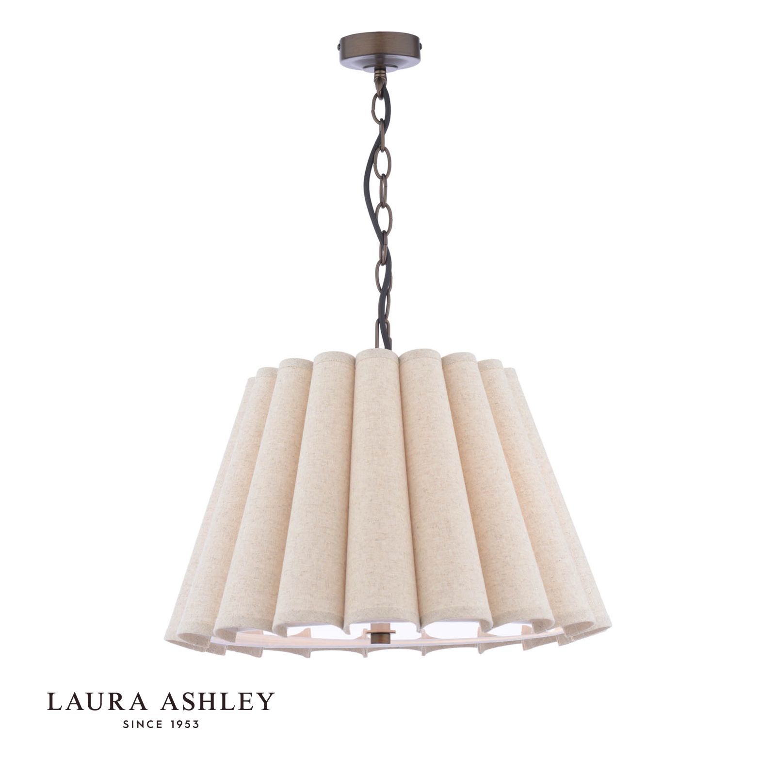 laura ashley Holwell 2-flammige Pendelleuchte, Antikbronze, mit Schirm 1 laura ashley Holwell 2-flammige Pendelleuchte, Antikbronze, mit Schirm Stillorgan Decor