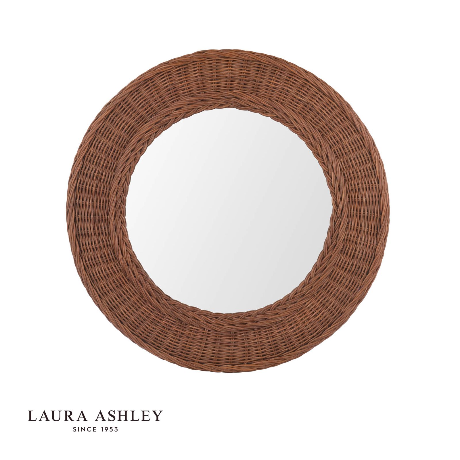 laura ashley Cait veidrodis, tamsus rotangas, 60 cm, 1 vnt. laura ashley cait veidrodis, tamsus rotangas, 60 cm - Stillorgan Decor
