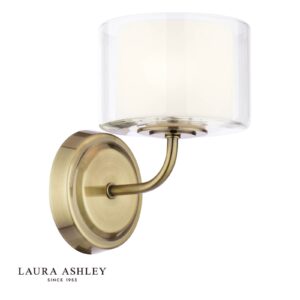 laura ashley Southwell sienas lampa, antīks misiņš un opāls stikls - Stillorgan Decor