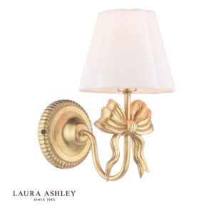 laura ashley Larkfield sienas lampa antīka zelta krāsā ar abažūru - Stillorgan Decor