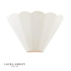 laura ashley scallop Sienas mazgātājs, balta keramika - Stillorgan Decor