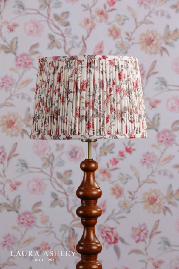 laura ashley lingmell trail cream cotton tapered drum lamp shade 30cm/12 inch - Stillorgan Decor