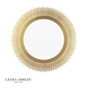 laura ashley rušdena spogulis zelta krāsā 60 cm - Stillorgan Decor